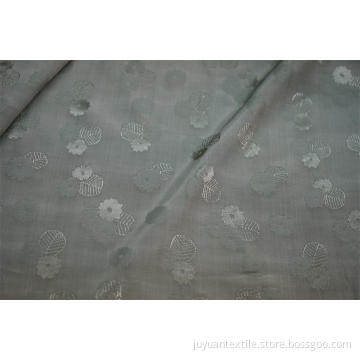100% Viscose 120D Filament Flower Jacquard Woven Fabric
